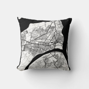 Prayagraj Uttar Pradesh City Map Cushion