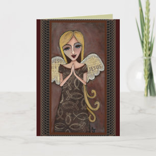 Prayer Angel - angelic greeting card