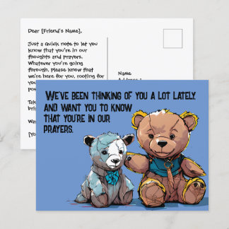 Prayer-Bear postcard