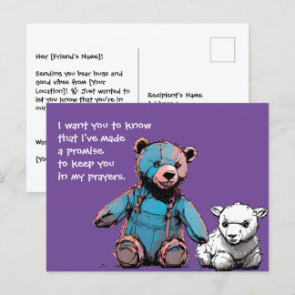 Prayer-Bear Postcard