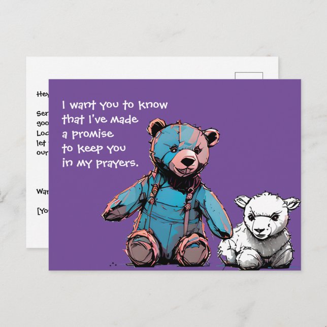 Prayer-Bear Postcard (Front/Back)
