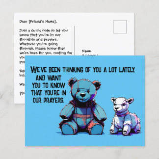 Prayer-Bear postcard