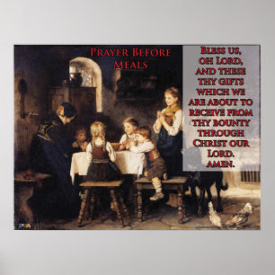 Prayer Before Meals Poster
