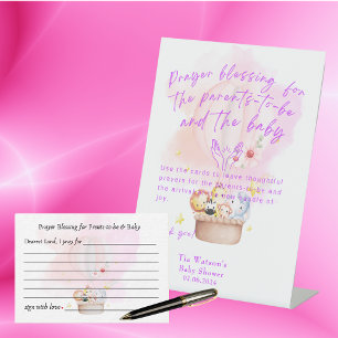 Prayer Blessing for Parents & Baby Pedestal Sign