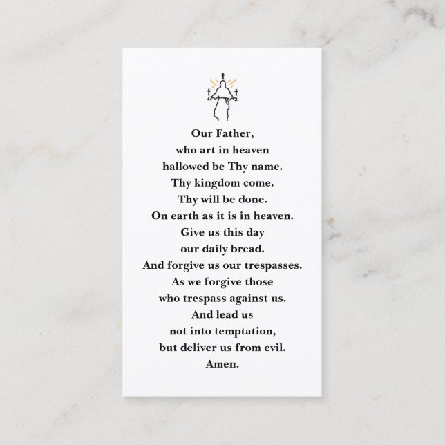 Prayer Card  (Front)