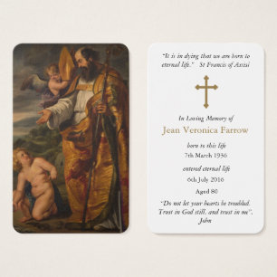 Prayer Card Funeral   St Augustine 6