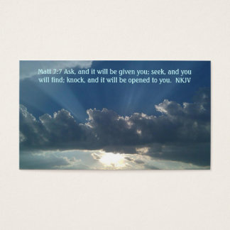 Prayer card Matt 7:7