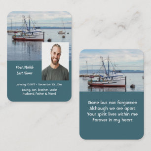 Prayer Card Memorial for a Commercial Fisherman