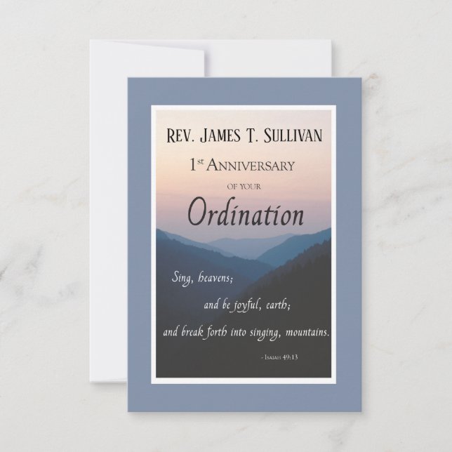 Prayer Card Name 1st Ordination Anniversary (Front)