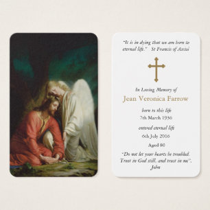 Prayer Cards Arms Of An Angel