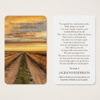 Prayer Cards | Country Sunset