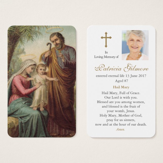 Prayer Cards | Holy Family 1 (Front & Back)