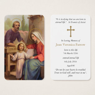 Prayer Cards Holy Family 4