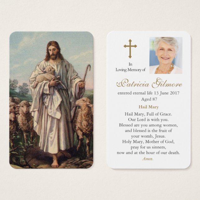 Prayer Cards | Jesus Good Shepherd 6 (Front & Back)
