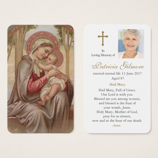 Prayer Cards | Mother Most Admirable (Front & Back)