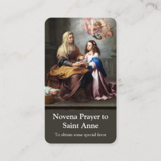 Prayer Cards | Novena Prayer St. Anne