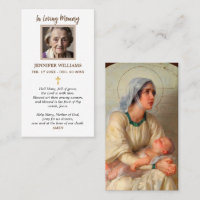 Prayer Cards Our Lady of Grace Holy Mother of God