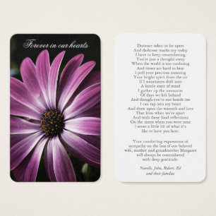 Prayer Cards Purple Daisy