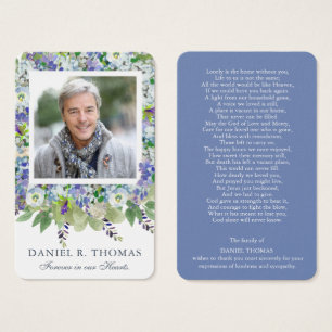 Prayer Cards   Purple Florals