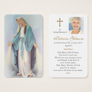 Prayer Cards Radiant Mary