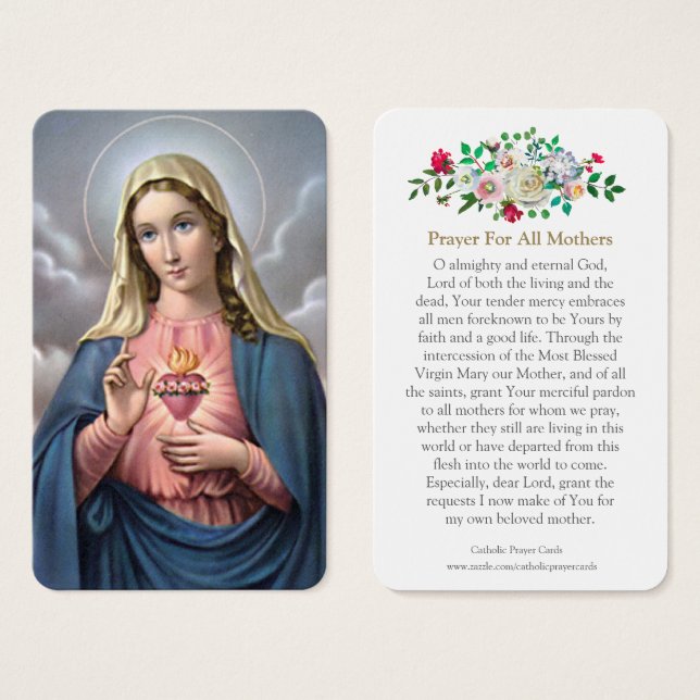 Prayer Cards | Sacred Heart 020 (Front & Back)