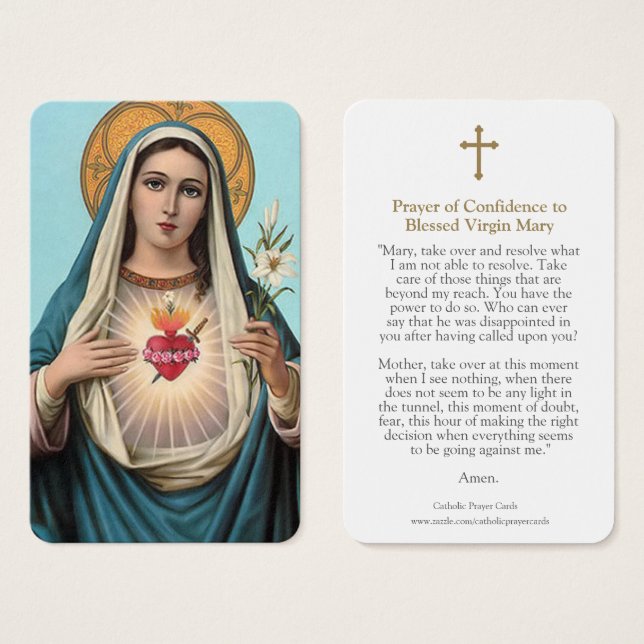 Prayer Cards | Sacred Heart 1 (Front & Back)
