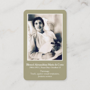 Prayer Cards Saints Blessed Alexandrina 1