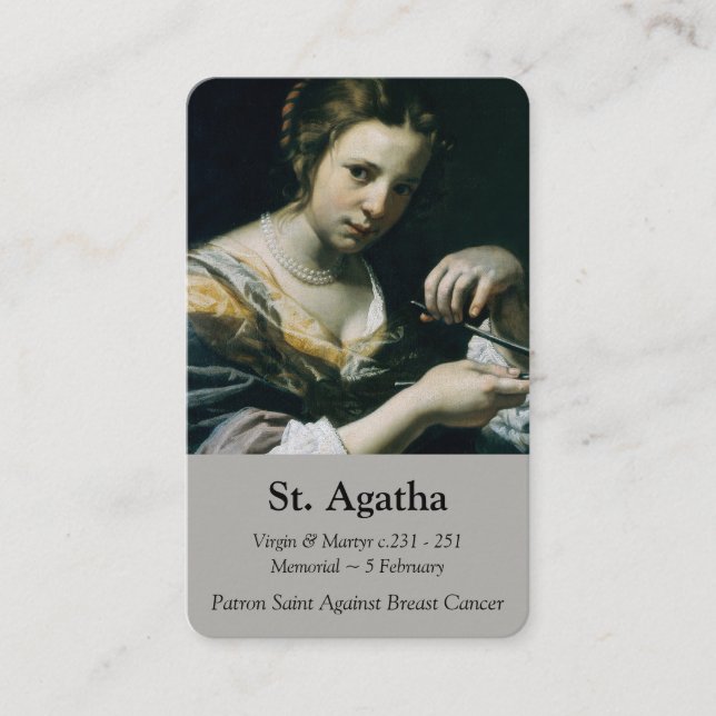 Prayer Cards | St Agatha 2 (Front)