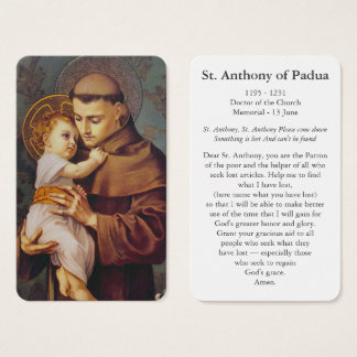 Prayer Cards | St Anthony of Padua