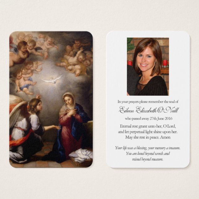 Prayer Cards | The Annunciation (Front & Back)