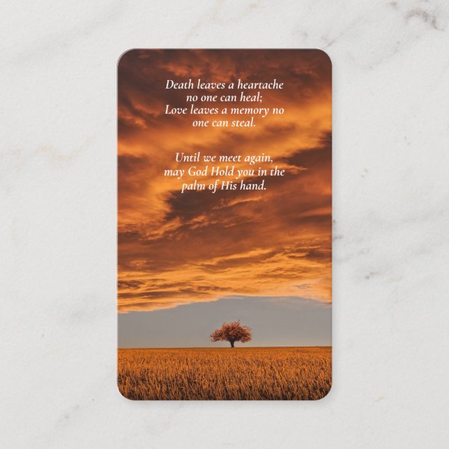 Prayer Cards | Tranquil Field Deluxe (Front)
