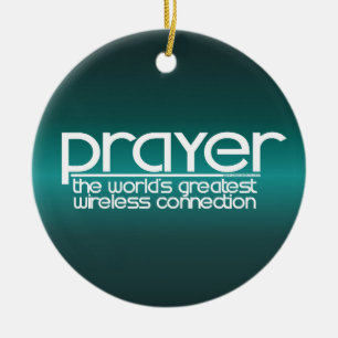 PRAYER CERAMIC TREE DECORATION
