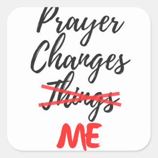 Prayer Changes Stickers | Zazzle.co.nz