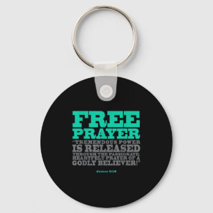 Prayer Christian God Bible James 5_16 Key Ring