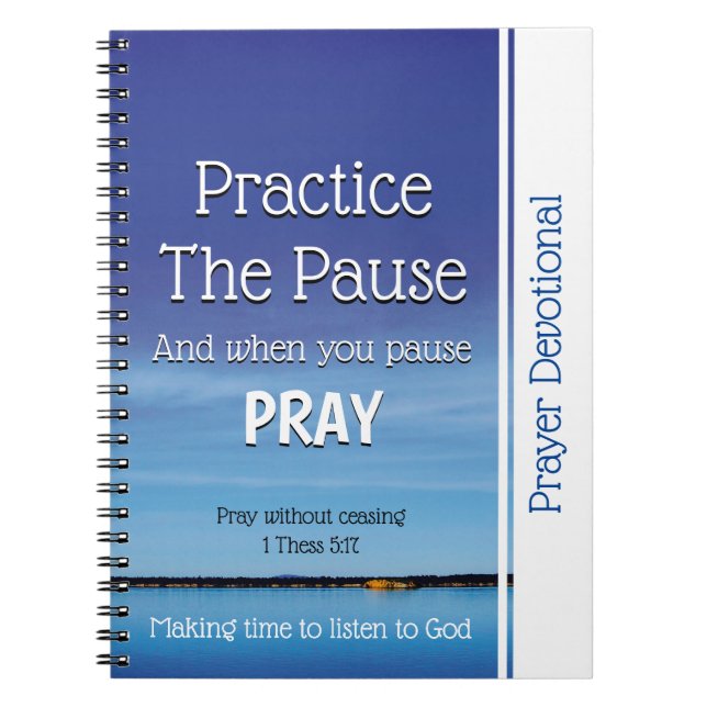 Prayer Devotional PRACTICE THE PAUSE Journal (Front)