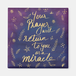 Prayer Faith Miracle Hope Affirmation  Magnet