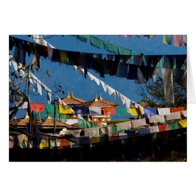 Prayer flags and chortens (Front Horizontal)