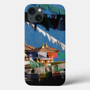 Prayer flags and chortens iPhone 13 case