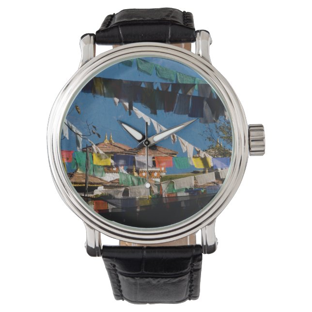 Prayer flags and chortens watch (Front)
