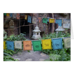 PRAYER FLAGS AT TEMPLE