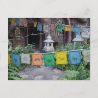 Prayer flags at temple