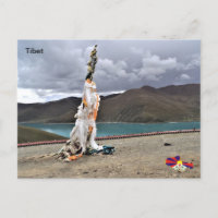 Prayer Flags by Lake Yamdrok, Tibet, China