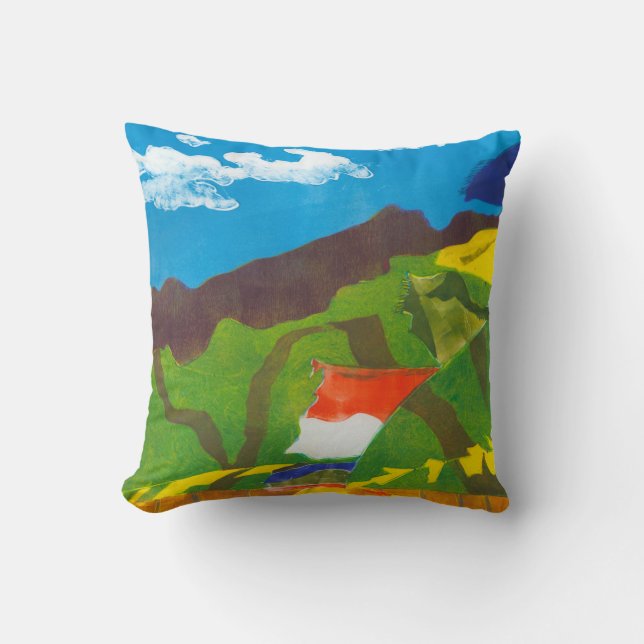 Prayer Flags II Cushion (Front)
