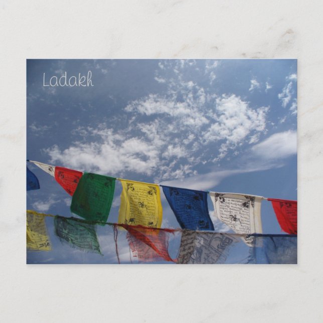 Prayer flags, Leh, Ladakh, India Postcard (Front)