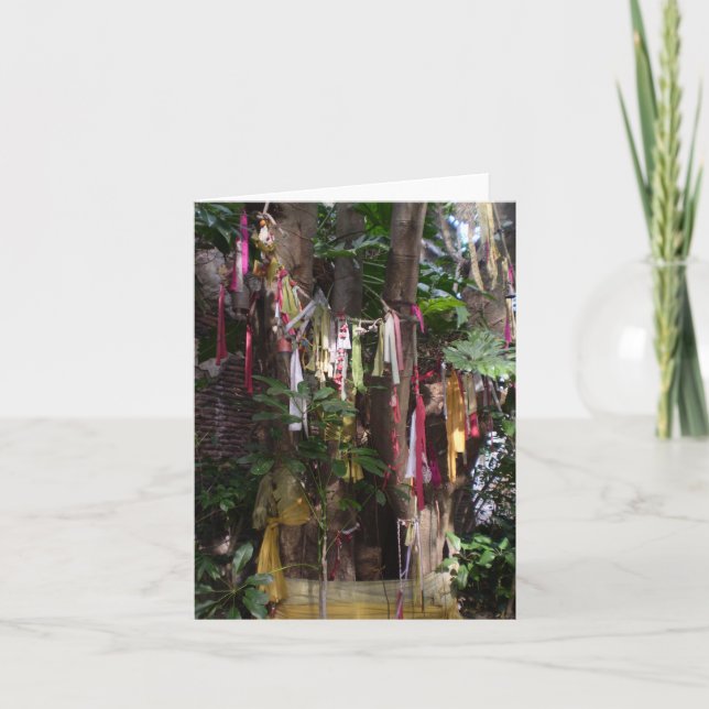 PRAYER FLAGS ON TREE NOTECARD (Front)