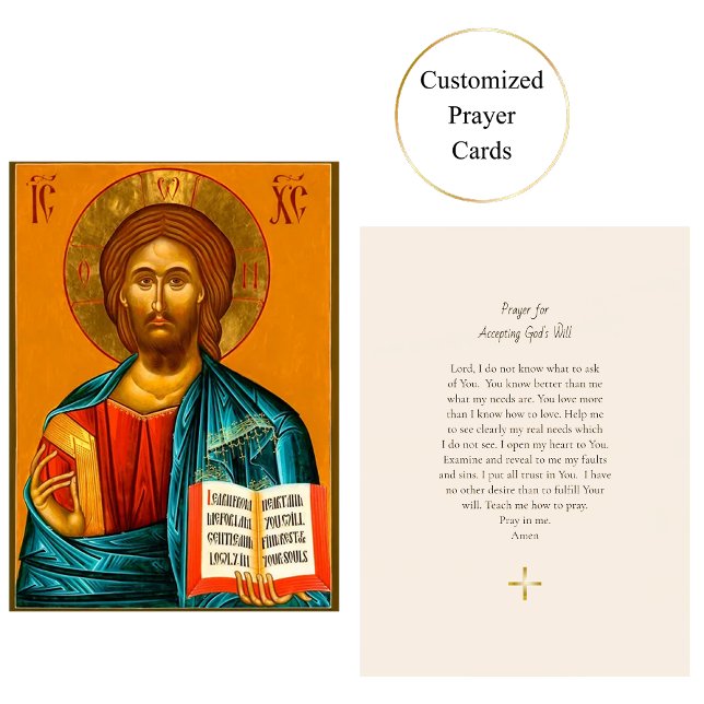 Prayer for Accepting God's Will Orthodox Card (Creator Uploaded)