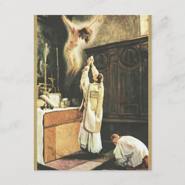 Prayer for Catholic Priests Chaplet of Reparation Postcard (Front)