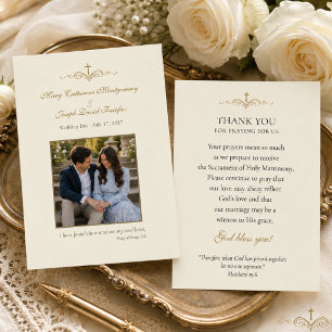 Prayer for Engaged Couples with Photo Enclosure Card