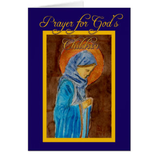 Prayer For God's Children Card