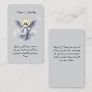 Prayer for Healing Angel Prayer Card